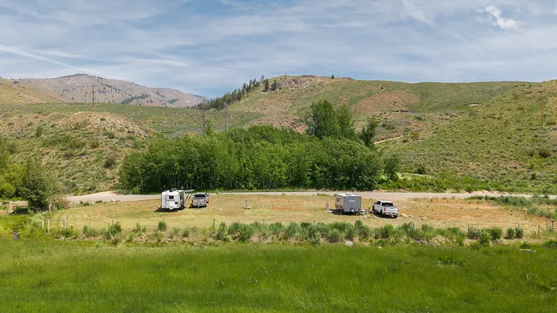 Hay fields and sagebrush hills near Twisp